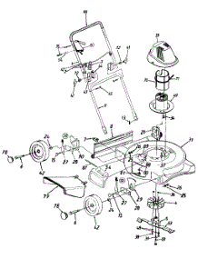 General Assembly parts for Yard Machines Electric Mower 18A-707-352 / 1998 from AppliancePartsPros.com