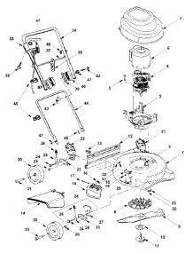 General Assembly parts for Yard Machines Electric Mower 18A-717-800 / 2006 from AppliancePartsPros.com
