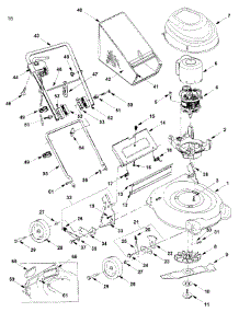 General Assembly parts for Yard Machines Electric Mower 18A-V17-800 / 2006 from AppliancePartsPros.com