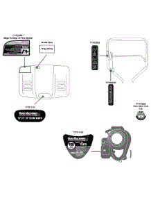 Label Map 21A-240P000 parts for Yard Machines Tiller 21A-240P000 / 2011 from AppliancePartsPros.com