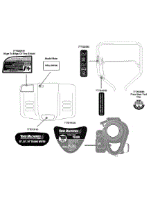Label Map parts for Yard Machines Tiller 21A-240R229 / 2010 from AppliancePartsPros.com