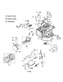 1P65tu Crankcase parts for Yard Machines Tiller 21A-24MA700 / 2014 from AppliancePartsPros.com