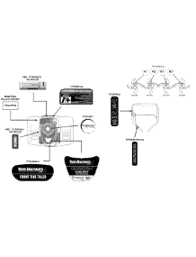 Label Map 21A-24Mb700 parts for Yard Machines Tiller 21A-24MB700 / 2015 from AppliancePartsPros.com
