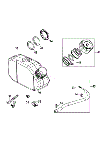 1X65tu Fuel Tank parts for Yard Machines Tiller 21A-24MB752 / 2015 from AppliancePartsPros.com
