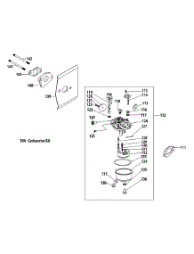 1P65tga Carburetor parts for Yard Machines Tiller 21A-24MK000 / 2012 from AppliancePartsPros.com