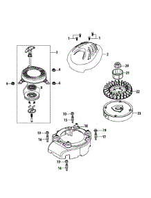 1P65tga Flywheel & Shroud parts for Yard Machines Tiller 21A-24MK052 / 2012 from AppliancePartsPros.com