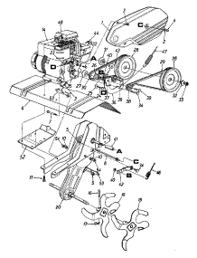 Tine & Chain Case Assembly parts for Yard Machines Tiller 21A-390-000 / 1998 from AppliancePartsPros.com