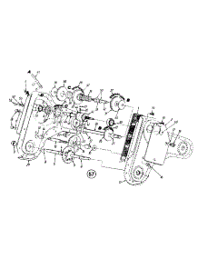 Gear Case parts for Yard Machines Tiller 21A-410A352 / 1999 from AppliancePartsPros.com