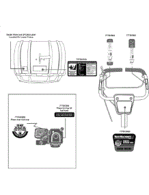 Label Map Yard Machines parts for Yard Machines Tiller 21AA404B000 / 2009 from AppliancePartsPros.com