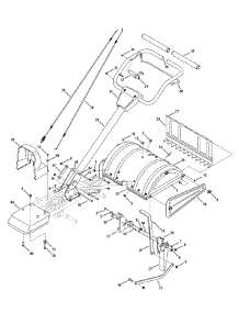 Handle & Tine Shield parts for Yard Machines Tiller 21AA404B000 / 2010 from AppliancePartsPros.com