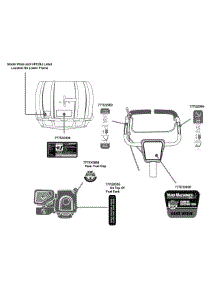 Label Map Yard Machines parts for Yard Machines Tiller 21AA404D229 / 2010 from AppliancePartsPros.com