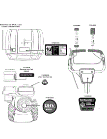 Label Map parts for Yard Machines Tiller 21AA40M1000 / 2009 from AppliancePartsPros.com