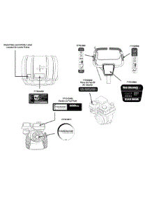 Label Map 21Aa40m1000 parts for Yard Machines Tiller 21AA40M1000 / 2013 from AppliancePartsPros.com