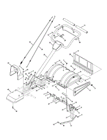 Handle & Tine Shield parts for Yard Machines Tiller 21AA40M1052 / 2009 from AppliancePartsPros.com
