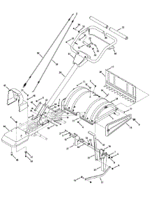 Handle & Tine Shield 21Aa40x parts for Yard Machines Tiller 21AA40M1052 / 2012 from AppliancePartsPros.com