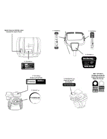 Label Map parts for Yard Machines Tiller 21AA40M7752 / 2015 from AppliancePartsPros.com