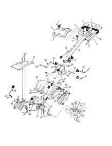General Assembly parts for Yard Machines Tiller 21AA412A352 / 2001 from AppliancePartsPros.com