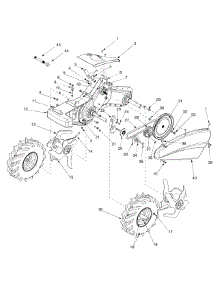 Drive & Tines parts for Yard Machines Tiller 21AA413J052 / 2007 from AppliancePartsPros.com