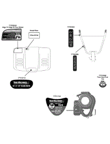Label Map 21B-240R200 parts for Yard Machines Tiller 21B-240R200 / 2011 from AppliancePartsPros.com