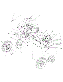 Drive And Wheels parts for Yard Machines Tiller 21BA413H700 / 2006 from AppliancePartsPros.com