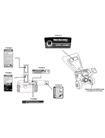 Label Map Cs Yard Machines parts for Yard Machines Chipper-Shredder & Vac 24A-452J729 / 2012 from AppliancePartsPros.com