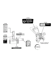 Label Map 24A-45M4000 parts for Yard Machines Chipper-Shredder & Vac 24A-45M4000 / 2013 from AppliancePartsPros.com