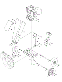 Chipper Shredder Chute & Wheels parts for Yard Machines Chipper-Shredder & Vac 24A-45M4700 / 2014 from AppliancePartsPros.com