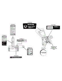 Label Map 24A-45M4700 parts for Yard Machines Chipper-Shredder & Vac 24A-45M4700 / 2014 from AppliancePartsPros.com