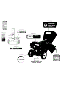 Label Map 24A-45M4700 parts for Yard Machines Chipper-Shredder & Vac 24A-45M4700 / 2015 from AppliancePartsPros.com