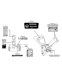 Label Map 24A-464M700 parts for Yard Machines Chipper-Shredder & Vac 24A-464M700 / 2014 from AppliancePartsPros.com