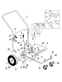 Frame Assembly parts for Yard Machines Blower 24A-652C000 / 1998 from AppliancePartsPros.com