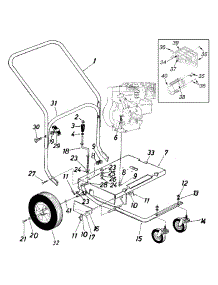 Frame Assembly parts for Yard Machines Blower 24A-655A129 / 2003 from AppliancePartsPros.com