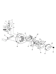 Impeller parts for Yard Machines Blower 24A-657E129 / 2004 from AppliancePartsPros.com