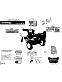 Label Map parts for Yard Machines Log Splitter 24BF51MX700 / 2015 from AppliancePartsPros.com