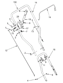 Handle parts for Yard Machines Edger 25A-521A000 / 2003 from AppliancePartsPros.com