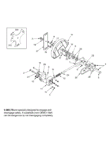 Spindle Assembly parts for Yard Machines Edger 25A-551A729 / 2003 from AppliancePartsPros.com