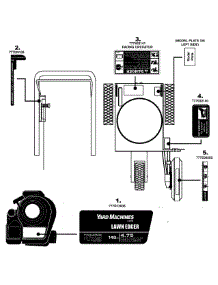 Label Map parts for Yard Machines Edger 25B-520C000 / 2008 from AppliancePartsPros.com