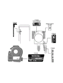 Label Map parts for Yard Machines Edger 25B-520J000 / 2011 from AppliancePartsPros.com