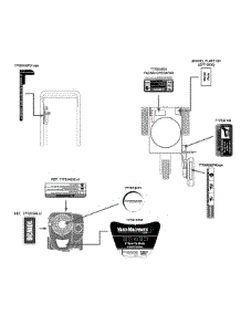 Label Map parts for Yard Machines Edger 25B-52J1700 / 2014 from AppliancePartsPros.com