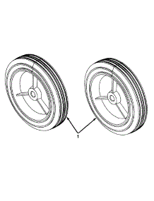 Wheel Assembly parts for Yard Machines Snow Thrower 316-140-700 / 1996 from AppliancePartsPros.com