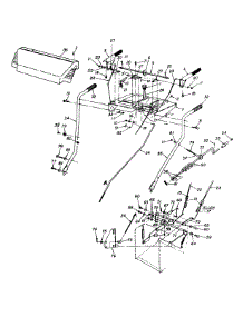 Handle, Control And Clutch Shaft Assembly Complete parts for Yard Machines Snow Thrower 316E980I000 / 1996 from AppliancePartsPros.com