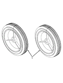 Wheels parts for Yard Machines Snow Thrower 317-140-088 / 1997 from AppliancePartsPros.com