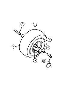 Wheel Assembly parts for Yard Machines Snow Thrower 317E660G352 / 1997 from AppliancePartsPros.com