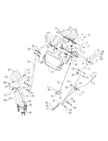 Handle Assembly parts for Yard Machines Snow Thrower 317E740F000 / 1997 from AppliancePartsPros.com