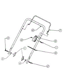 Handle Assembly parts for Yard Machines Snow Thrower 31A-140-000 / 1998 from AppliancePartsPros.com