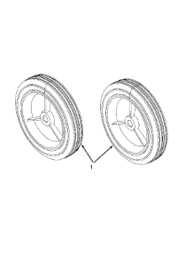 Wheels parts for Yard Machines Snow Thrower 31A-140-062 / 2000 from AppliancePartsPros.com