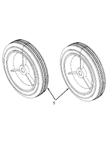 Wheel Assembly parts for Yard Machines Snow Thrower 31A-140-352 / 1999 from AppliancePartsPros.com