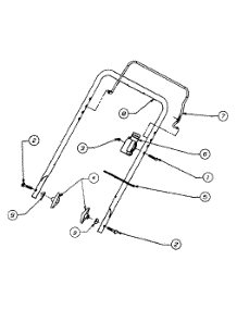 Upper Handle parts for Yard Machines Snow Thrower 31A-150-118 / 2001 from AppliancePartsPros.com