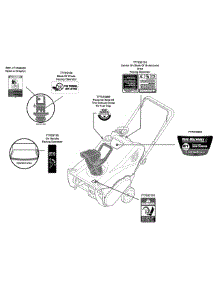 Label Map 31A-2M1a700 parts for Yard Machines Snow Thrower 31A-2M1A700 / 2010 from AppliancePartsPros.com