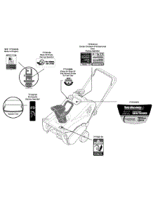 Label Map 31A-2M1a752 parts for Yard Machines Snow Thrower 31A-2M1A752 / 2010 from AppliancePartsPros.com